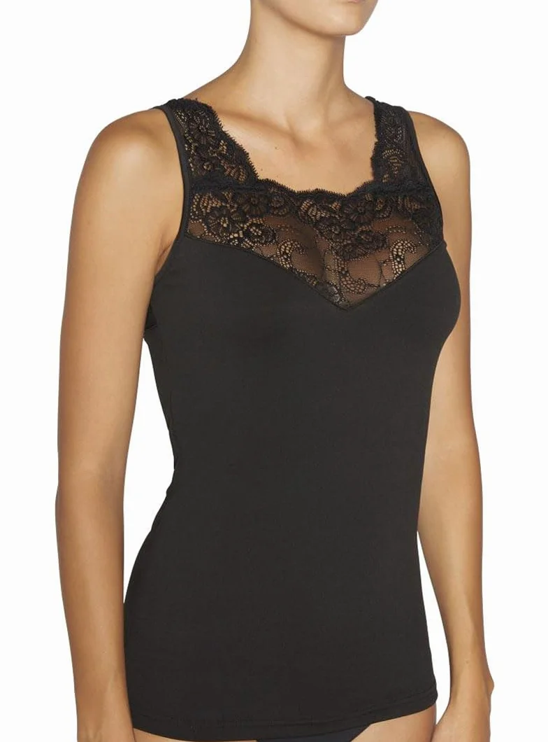 YSABEL MORA Camiseta Térmica Sin Mangas Encaje Elegante y Cómoda, Protección Térmica Avanzada, Libertad de Movimiento, Ideal para Cualquier Ocasión, Tecnología Antihumedad.