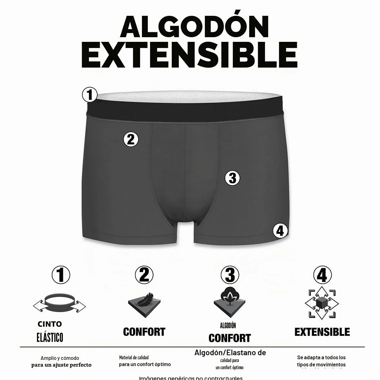 pierre cardin underwear Ropa Interior de Hombres (Pack de 8)