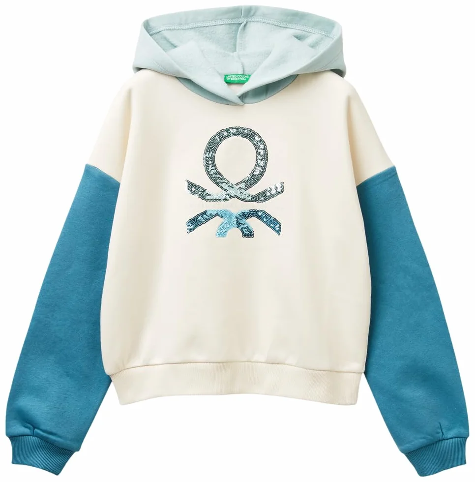 United Colors of Benetton Maglia C/CAPP. M/L 39m2c205e Sudadera con Capucha Unisex niños