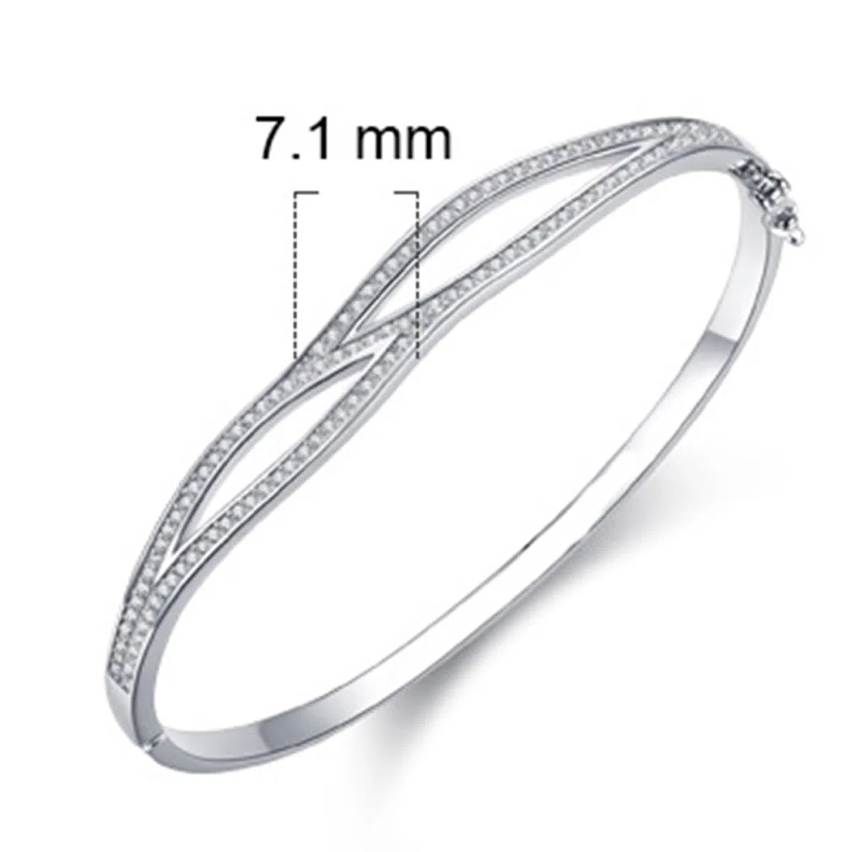 Pulsera de madre e hija, pulseras para mujer, cruz de doble capa con moissanita redonda, oro blanco y platino 950