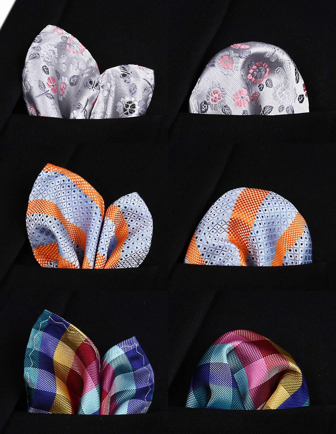 HISDERN Nino Pre-atado Corbata tejida Corbata De Panuelo para ninos escuela nino Lazo padre-hijo Set de bolsillo cuadrado