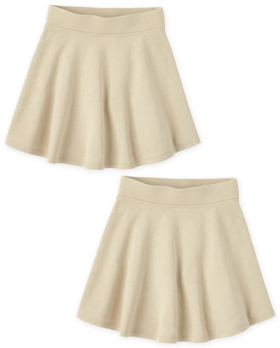 The Children's Place Solid Uniform Skirt 2 Pack Set Juego de Falda Niñas