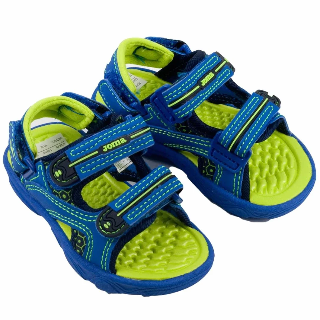 Joma S.OCEAN - Chancla niños cerrada Gancho y bucle Niñas color: AZUL talla: 23