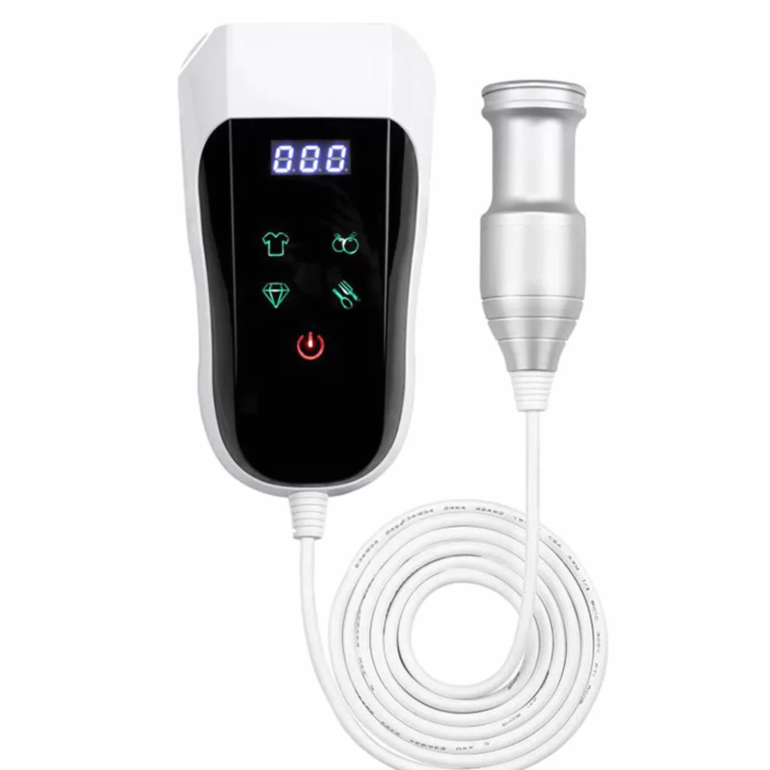 COYEUX Máquina de Limpieza de Joyas Sumergible Profesional, Limpiador ultrasónico de frecuencia de 60 kHz, Pantalla táctil LCD de Modo Opcional, para Limpiar Frutas, Verduras, Platos, Ropa, Vasos
