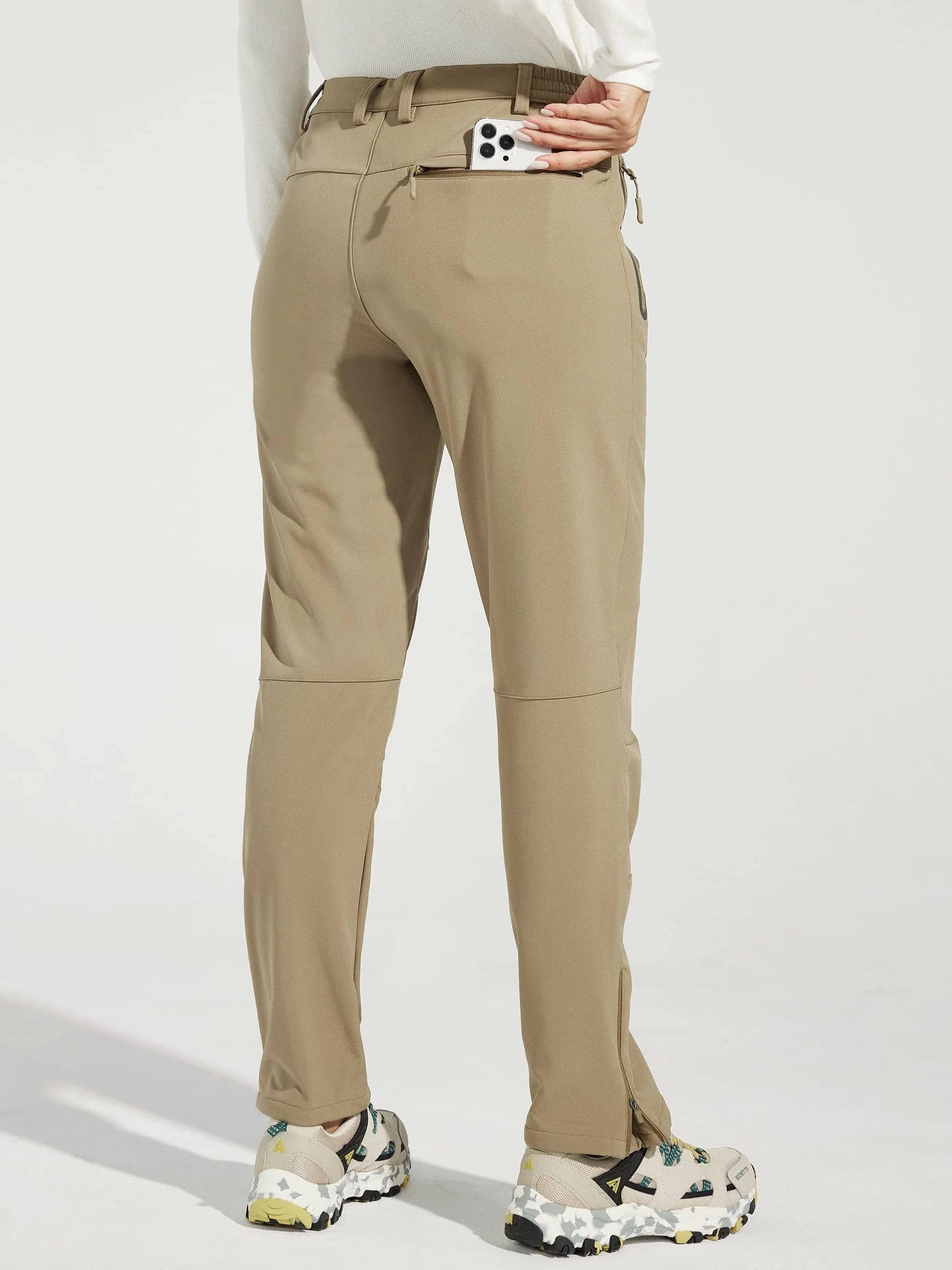 Willit Pantalones de invierno impermeables para mujer senderismo cálidos aislados