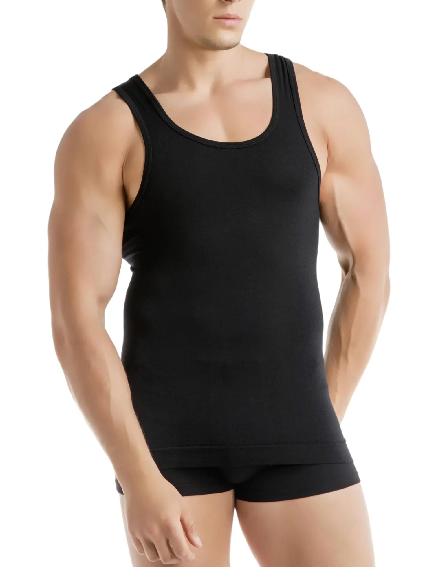 Relaxsan Zero 3040 - Camiseta Térmica de Tirantes Anchos Hombre Lana Merino