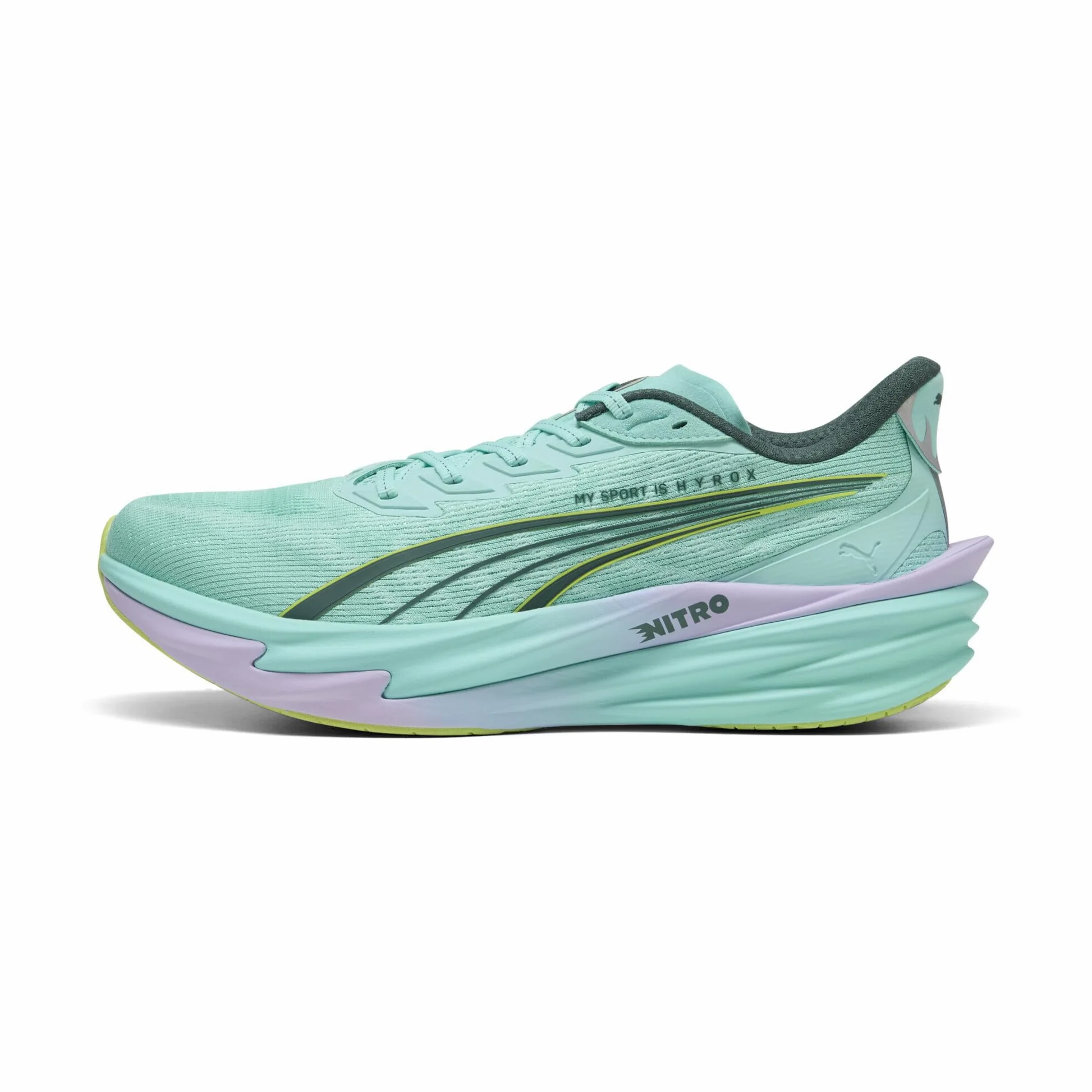 PUMA Deviate Nitro 4 Hyrox Zapatillas para Correr Zapatilla Neutral Hombres Turquesa - Intense Mint-Light Lavender 44