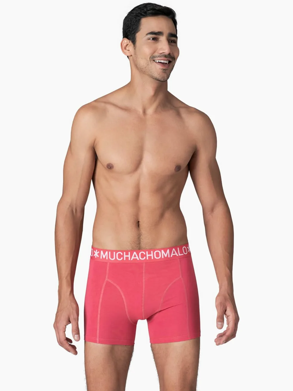 Muchachomalo Calzoncillos para Hombre, Ropa Interior Lisa de Algodón para Hombre, Pack de 7 Unidades, Bóxers Lisos de Corte Clásico con Cintura Elástica