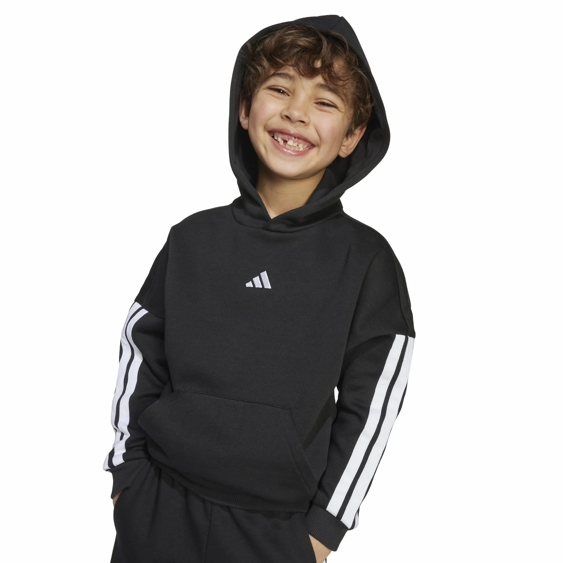 adidas Adidas Little Kids 3 Stripes Essentials Fleece Tracksuit Chándal Niños (Pack de 1)