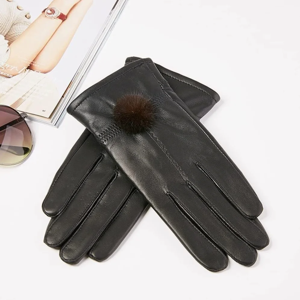 RUVOO Guantes Running Guantes De Invierno Conducción Al Aire Libre Montar Guantes Con Dedos Completos Guantes De Invierno Negros Guantes Deporte Hombre