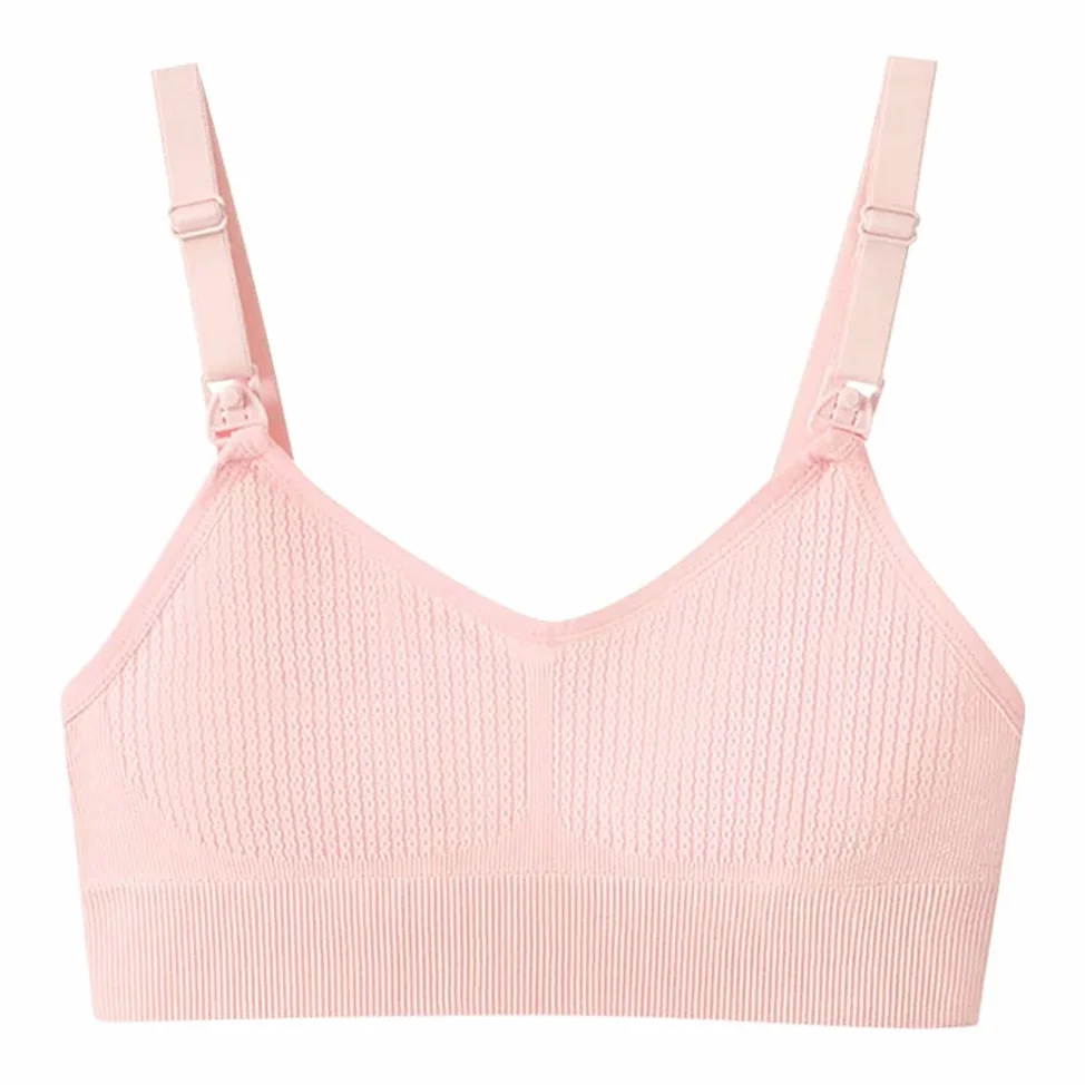 ZBDP - Brasier de lactancia para maternidad, con copas de elevación completa, ajuste cómodo, sin costuras, suave, soporte 3D, hebilla frontal de fácil liberación sin presión