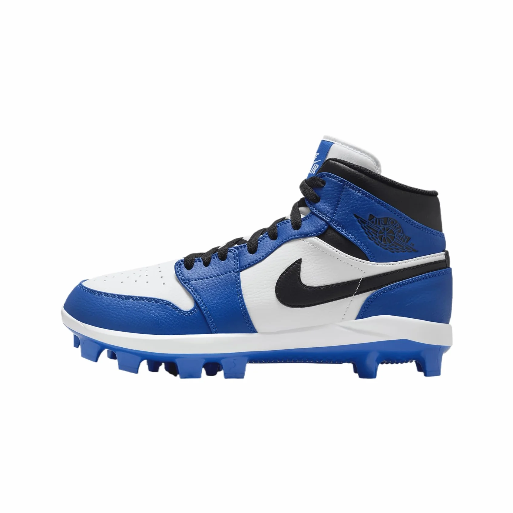 Jordan 1 Retro MCS - Tacos de béisbol para hombre (AV5354-411, Game Royal/Blanco/Negro)