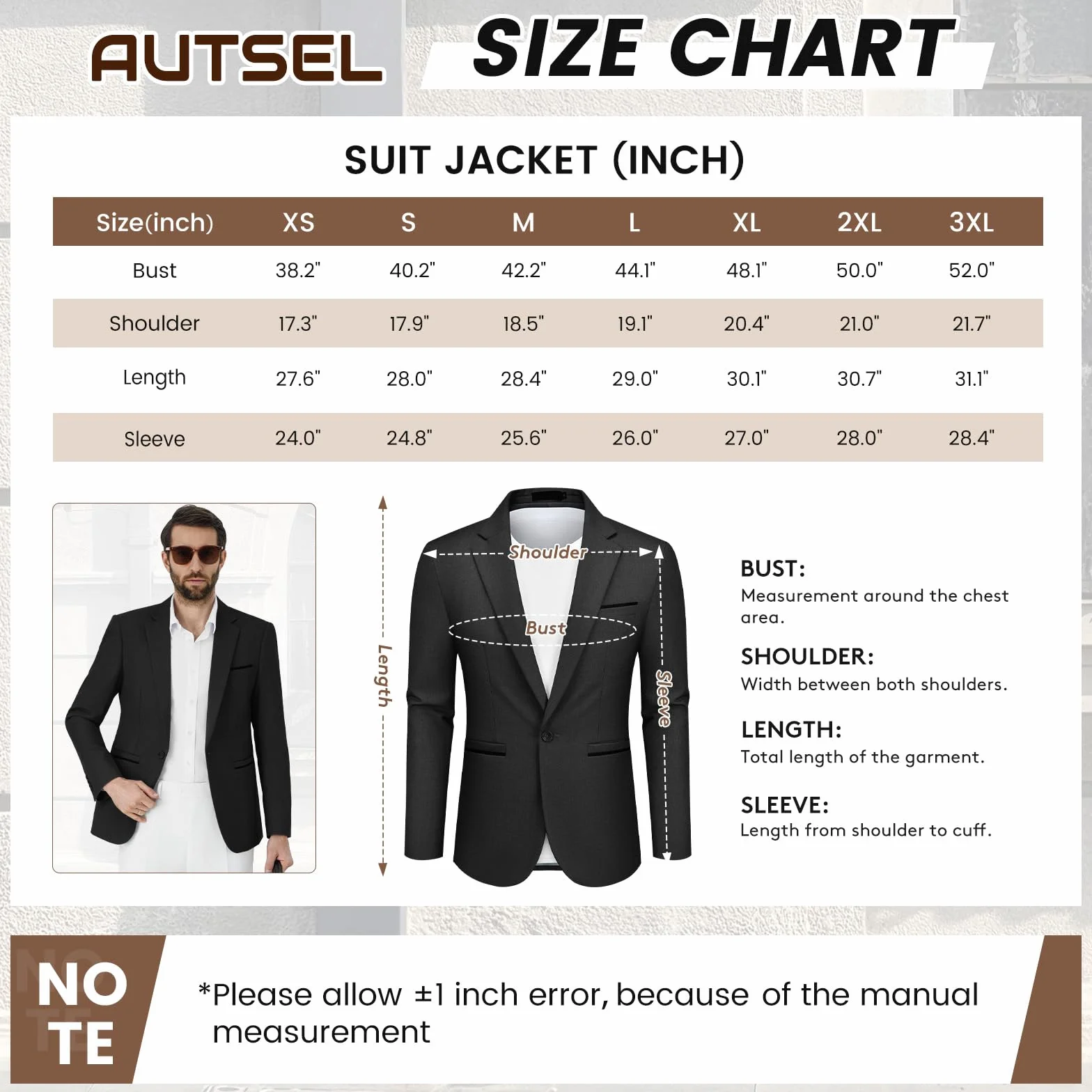 Blazer dla Mężczyzn Slim Fit 1 Guzik Elegancki Garniturowy