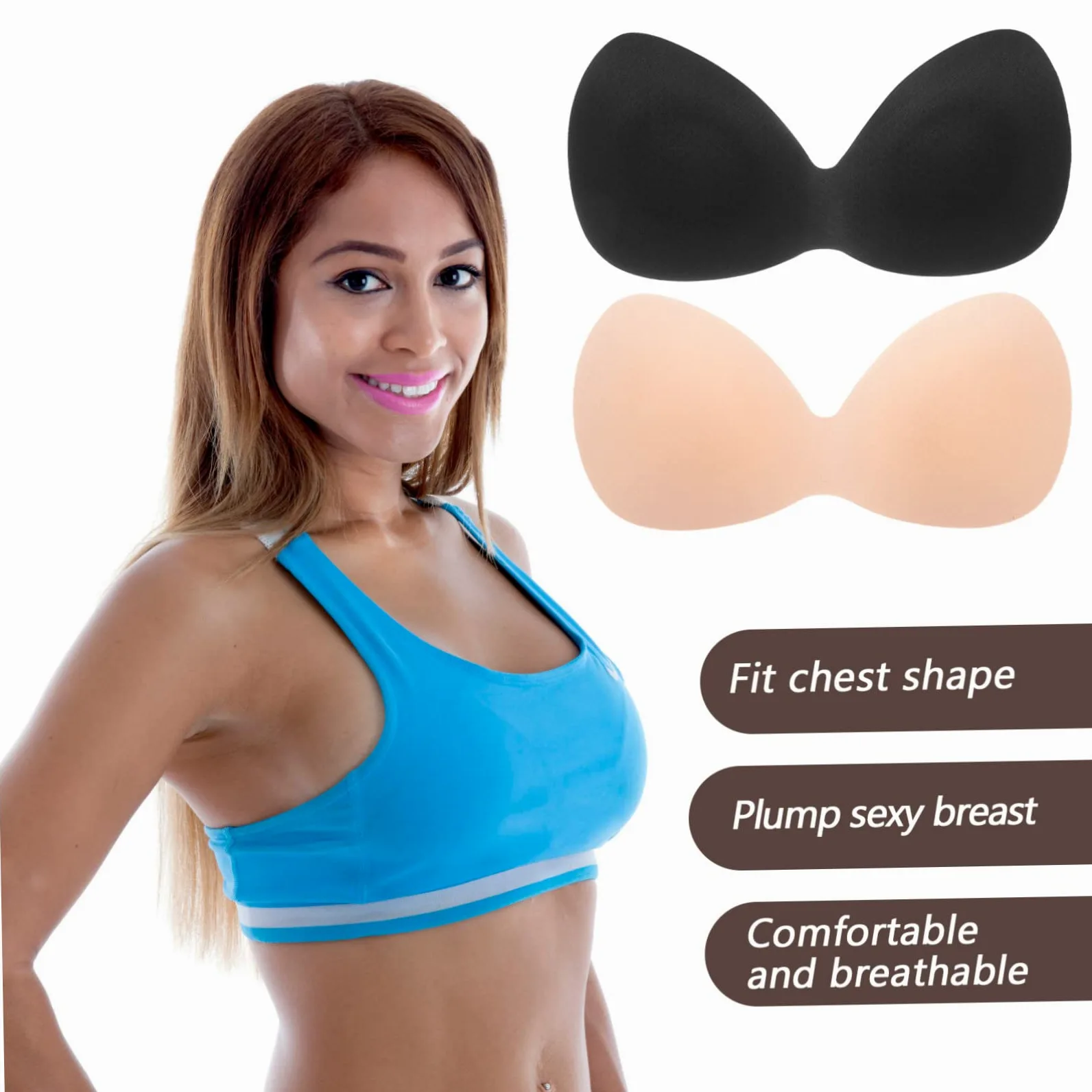 LIFKOME Relleno Coser Vestido Almohadillas Para El Bañador 20 Piezas Almohadillas De Ropa Interior Sujetador Almohadilla Para El Sartenes Bra Nylon