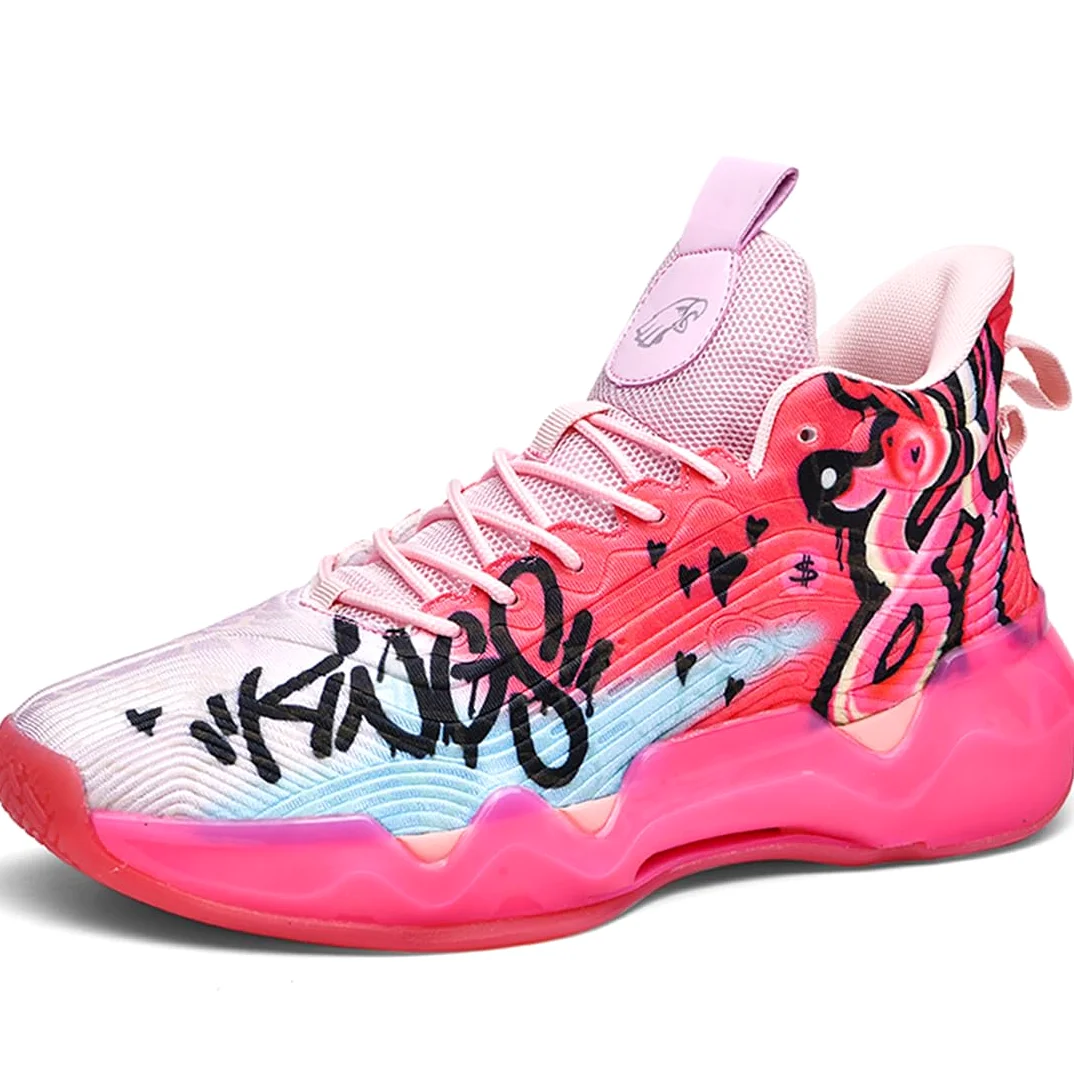 Zapatillas de Baloncesto para Hombre Antideslizantes Zapatos de Baloncesto Aire Libre Deportivas Calzado de Baloncesto Hombre Masculino Zapatillas Gimnasio (SCE-K23, 40EU)
