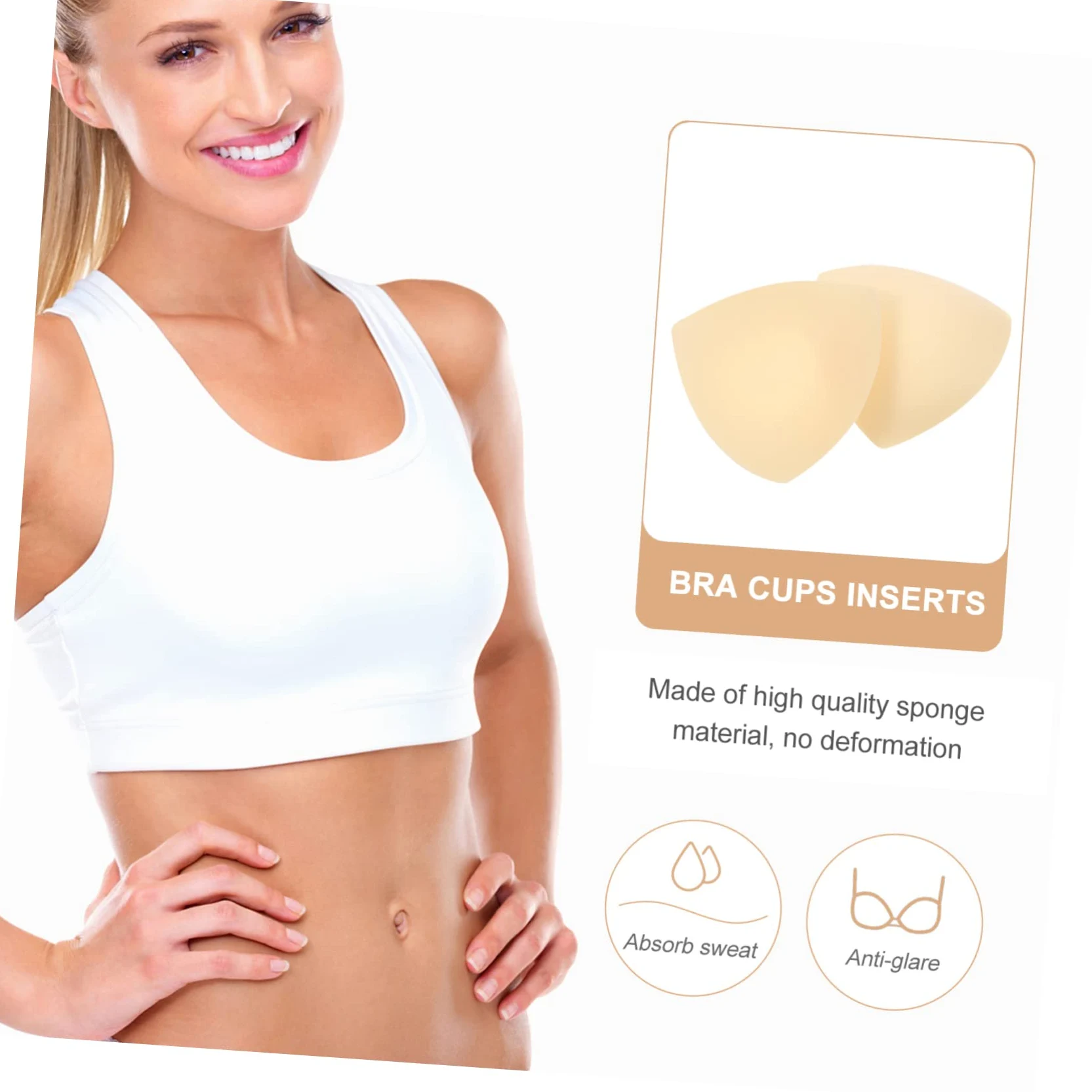 PACKOVE 30 Pares Trajes De Baño De Malla Para Mujer Insertos Push up Almohadillas Triangulares Sujetador Deportivo Para Mujer Tapas Mama Ropa De Deporte Sostén De Las Mujeres
