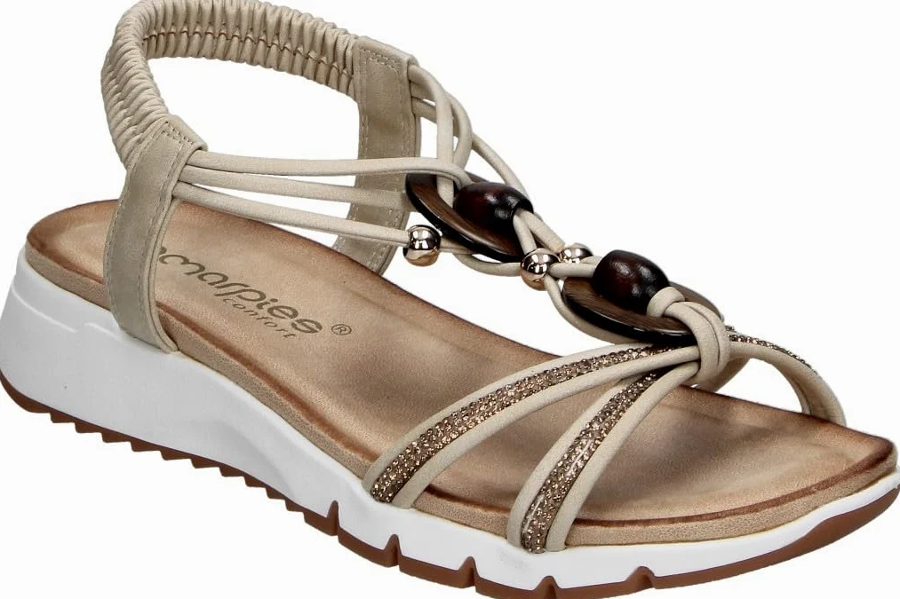 amarpies | Sandalias con Cuña Mujer – Sandalia Estilosa con Detalles – Sandalia de Verano sin Cierre – Slip On – Cuña Media y Cómoda – Versátiles y Estilosas – Modelo ABZ30146