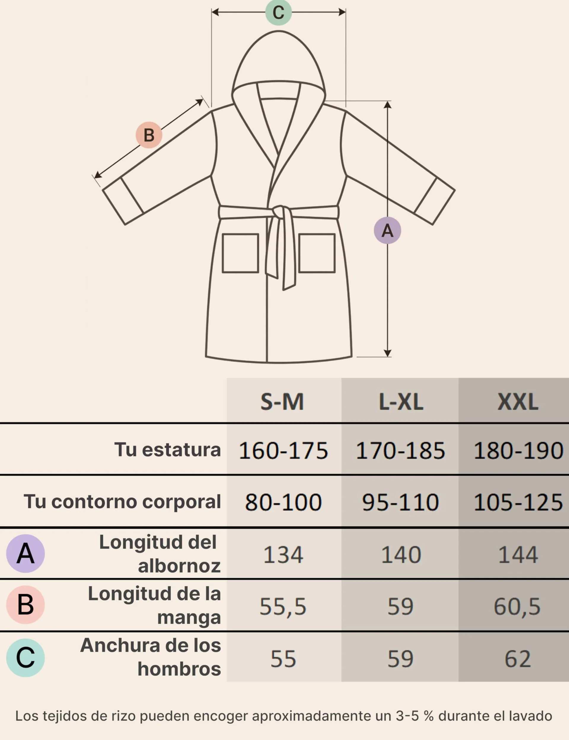 Albornoz Mujer Extra Largo con Capucha – 100% Algodón Rizo 380 g/m² – Bata de Baño Sauna y Spa, Hasta los Tobillos, Suave, Absorbente, Tallas S–XXL