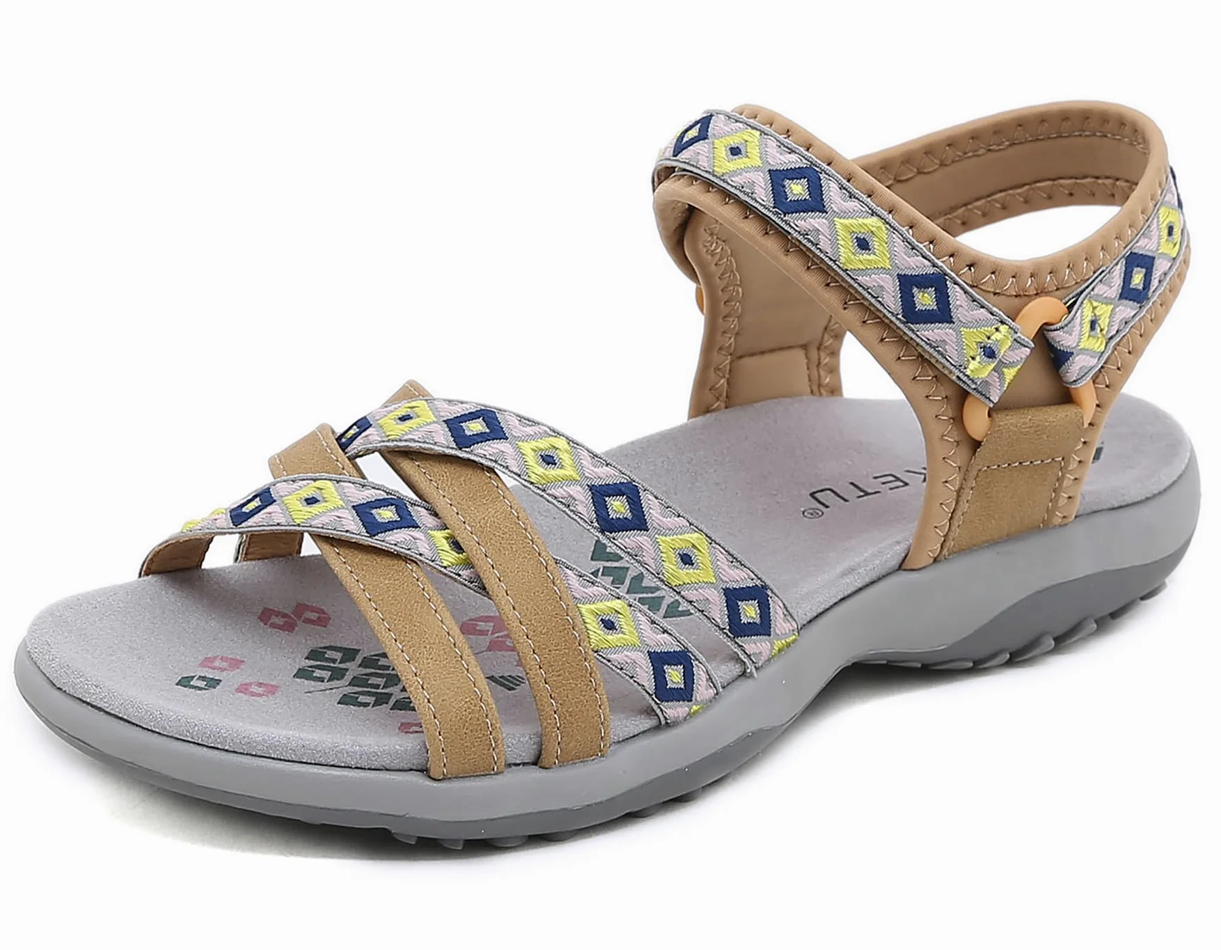 Meik Mangni Sandalias Deportivas Mujer Sandalias de Punta Descubierta Verano Sandalia de Trekking Casuales Antideslizantes Sandalias de Playa Tamaño:36-41 EU