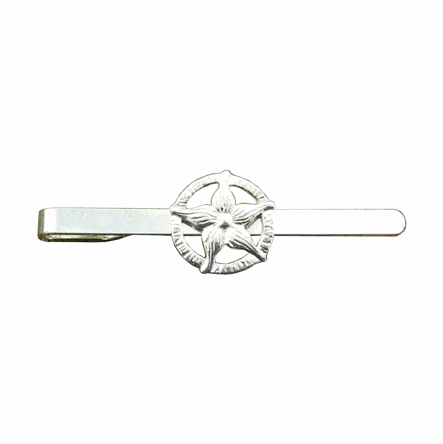 Mountain Lily Tie Clip hecho a mano de lujo