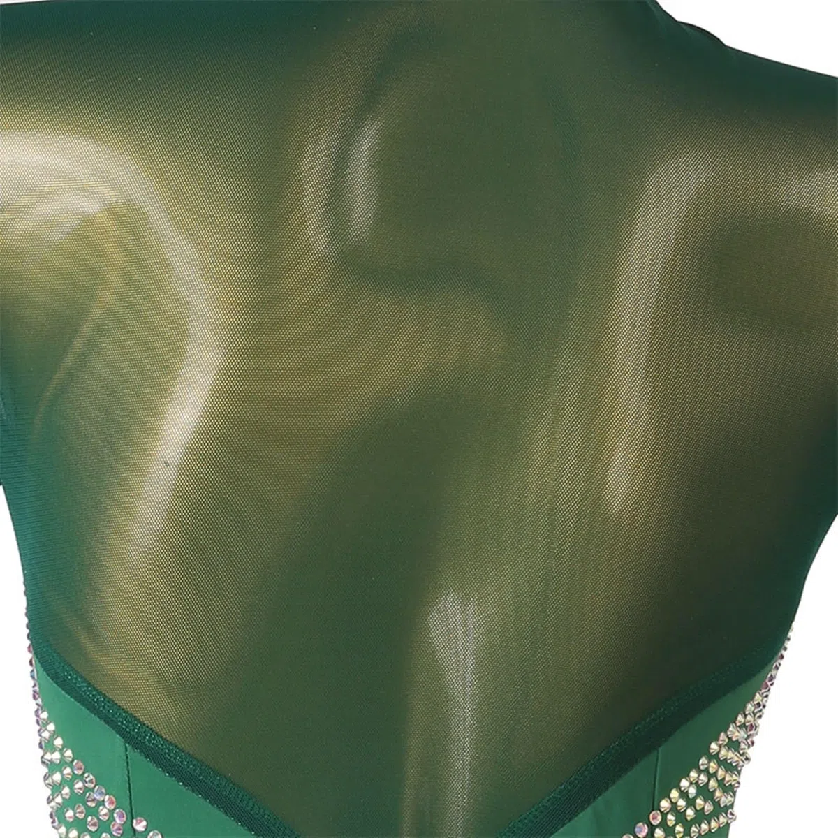 trajes de baile Vestido de baile latino, ropa, vestidos con flecos, vestido de mujer latinoamericana, flamenco, traje de baile for niñas, Tango Dancewea, borla (Color : Verde, Size : XXL)