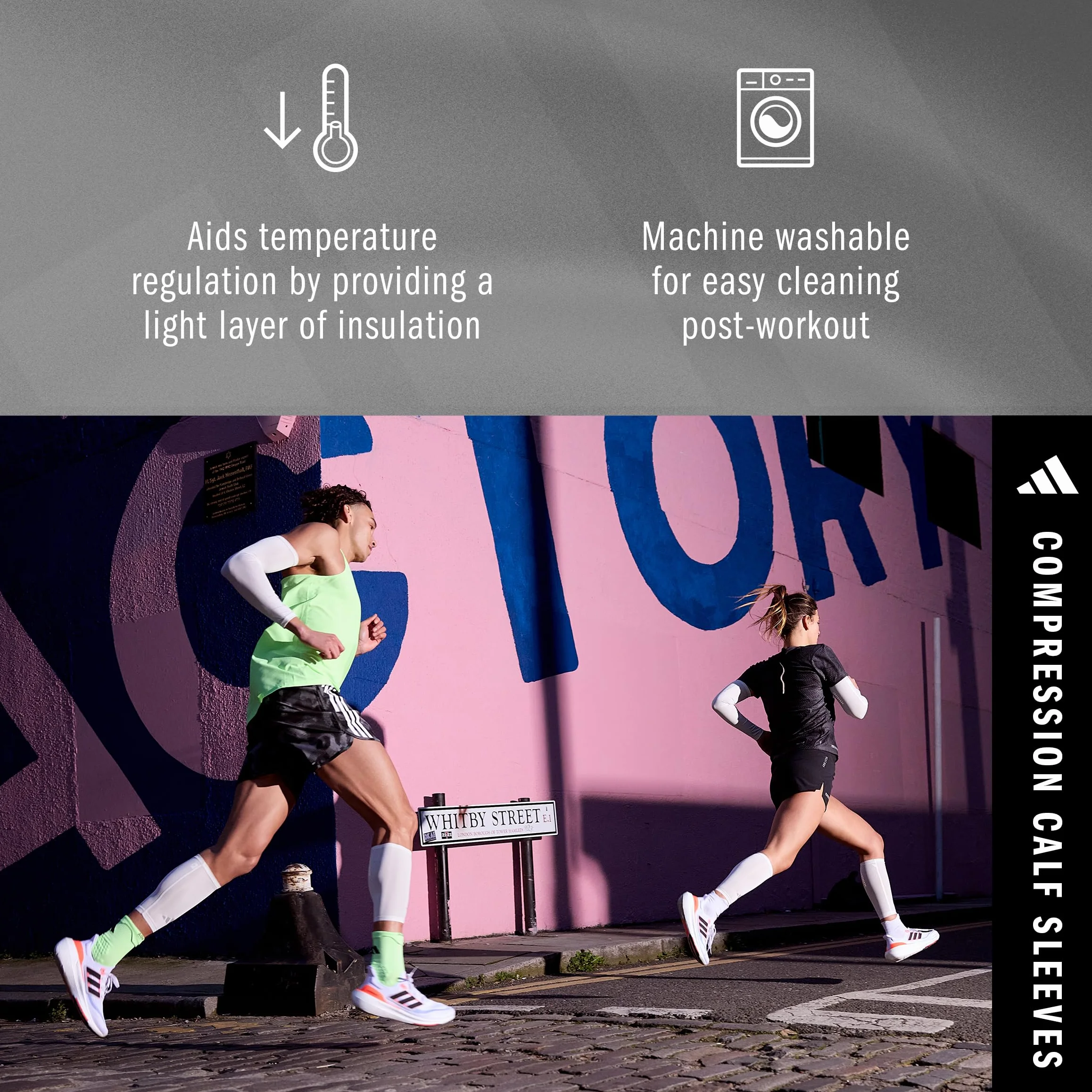 adidas Aeroready Wadenkompression Medias de compresión para Pantorrilla Unisex Adulto