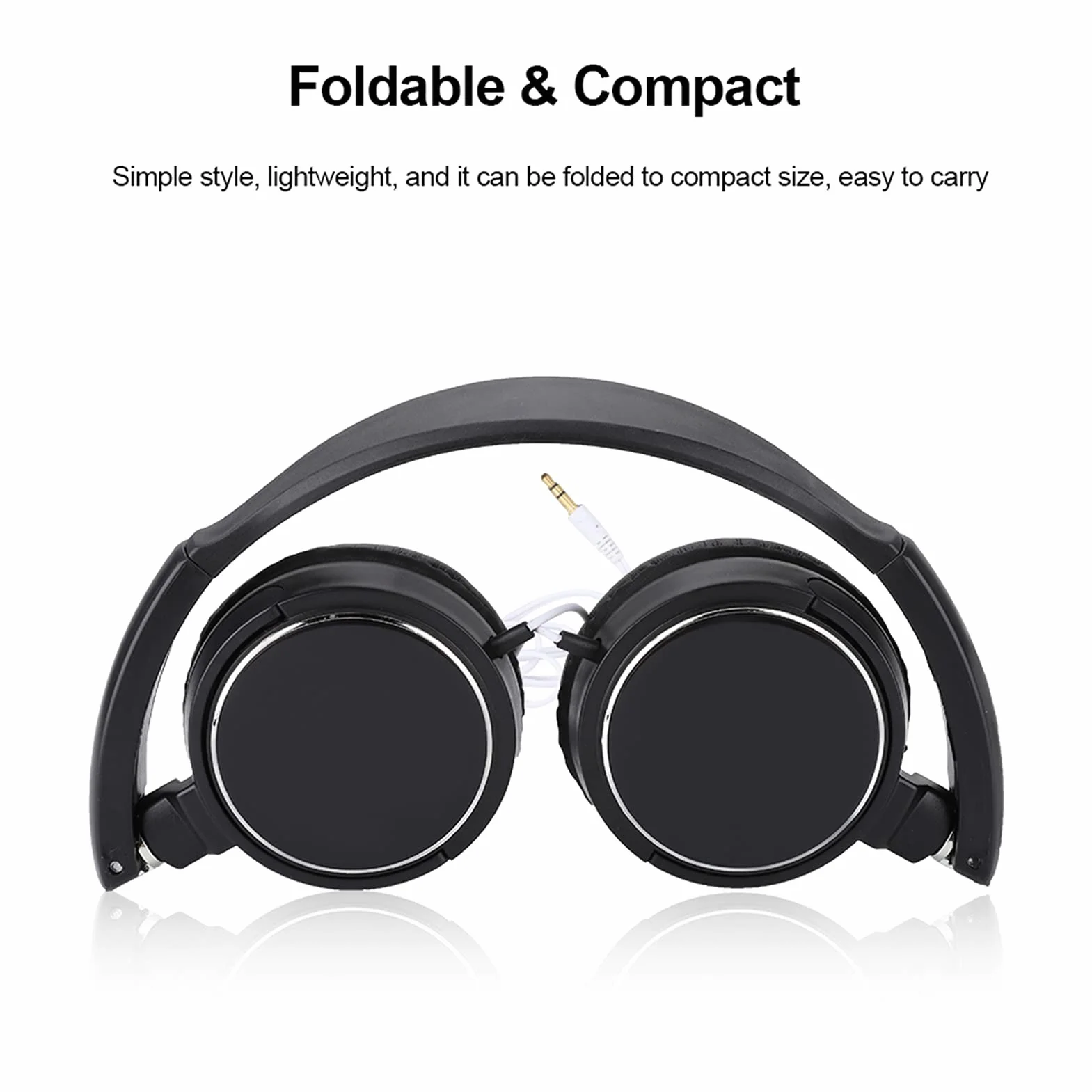 Snufeve6 Auriculares con Cable, Fáciles de Ajustar, Ligeros, Plegables Y Compactos, Auriculares de Alta Fidelidad con Diadema Ajustable para Niños Y Niñas para Disfrutar de Películas o Música.