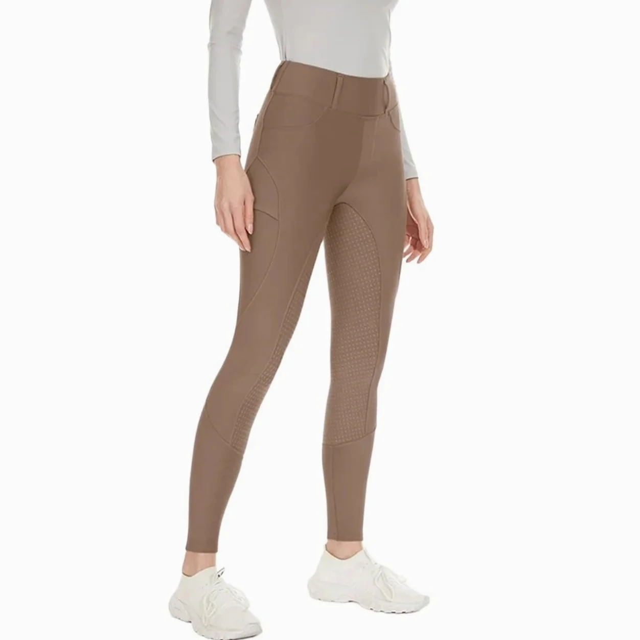 Mallas De EquitacióN Pantalones de equitación felpa invierno for mujer, calzas ecuestres cálidas y gruesas, mallas silicona antideslizantes for montar a caballo