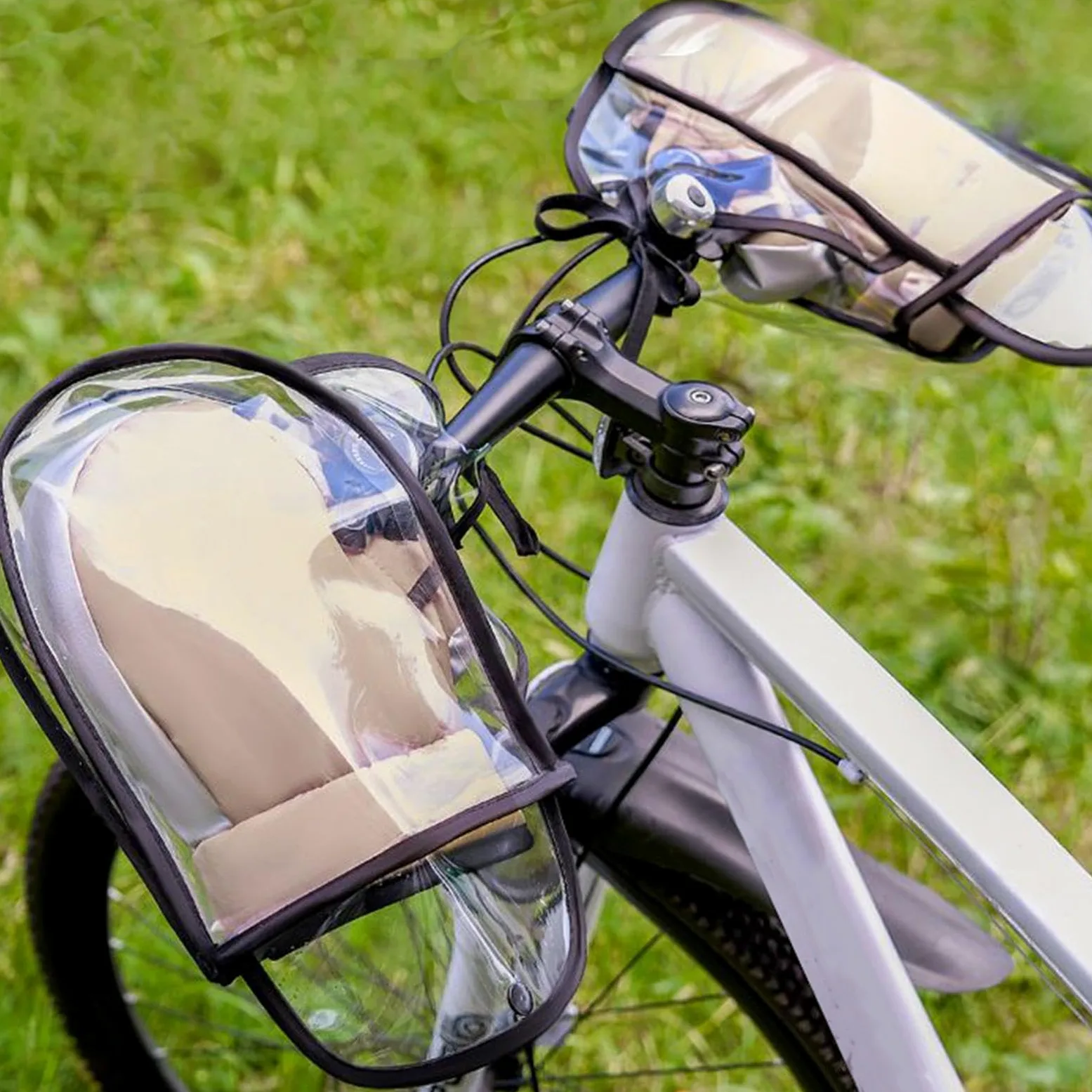 Manoplas Para Manillar Manguitos Térmicos Para Agarres De Bicicleta | Cubierta Térmica Para Manubrio Para Ciclismo Invernal, Desplazamientos Diarios, Motonieve, Motocross, Carretera