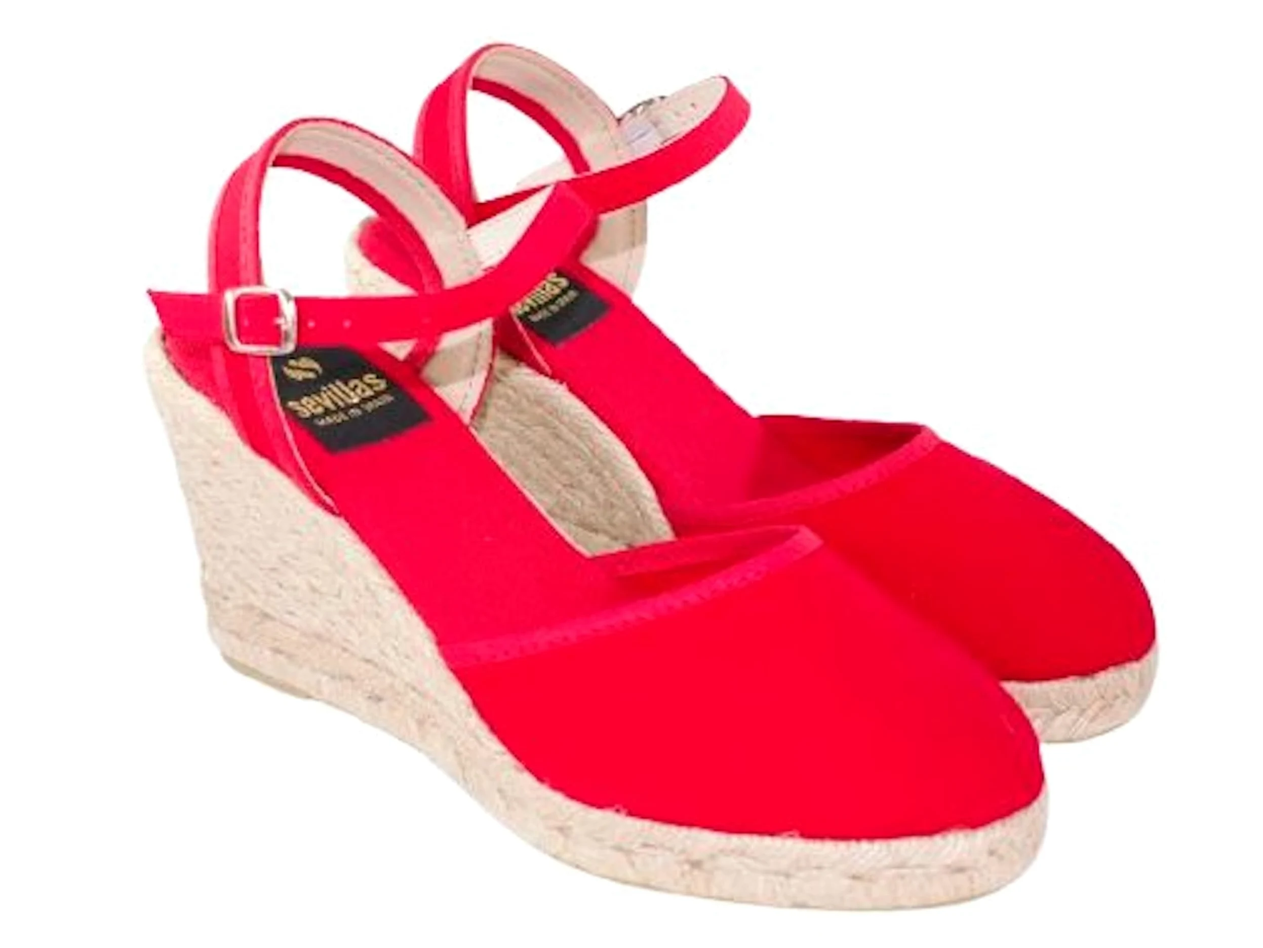 Alpargata Valenciana Mujer Cuña Yute 8,5 cm, Espadrilles Verano con Pulsera Ajustable, Hechas en España Mod 3333