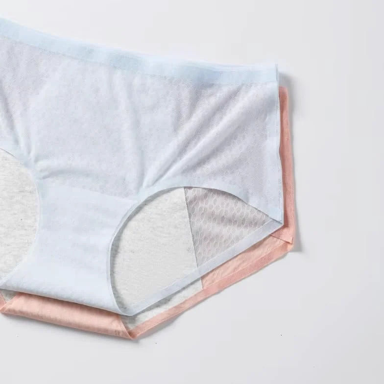6 Piezas de Bragas de Algodón a Prueba de Fugas para Adolescentes Bragas para El Período Bragas Posparto Bragas Menstruales Ropa Interior Absorbente Bragas a Prueba de Fugas para Flujo Abundante Mu