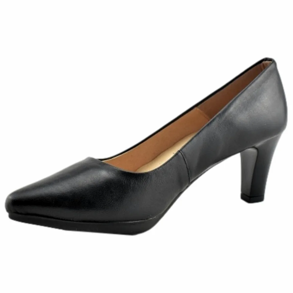 CHAMBY - Zapato Tipo SALÓN DE Piel con Planta Acolchada Y Plataforma DE Goma Flexible 258059 Cuero