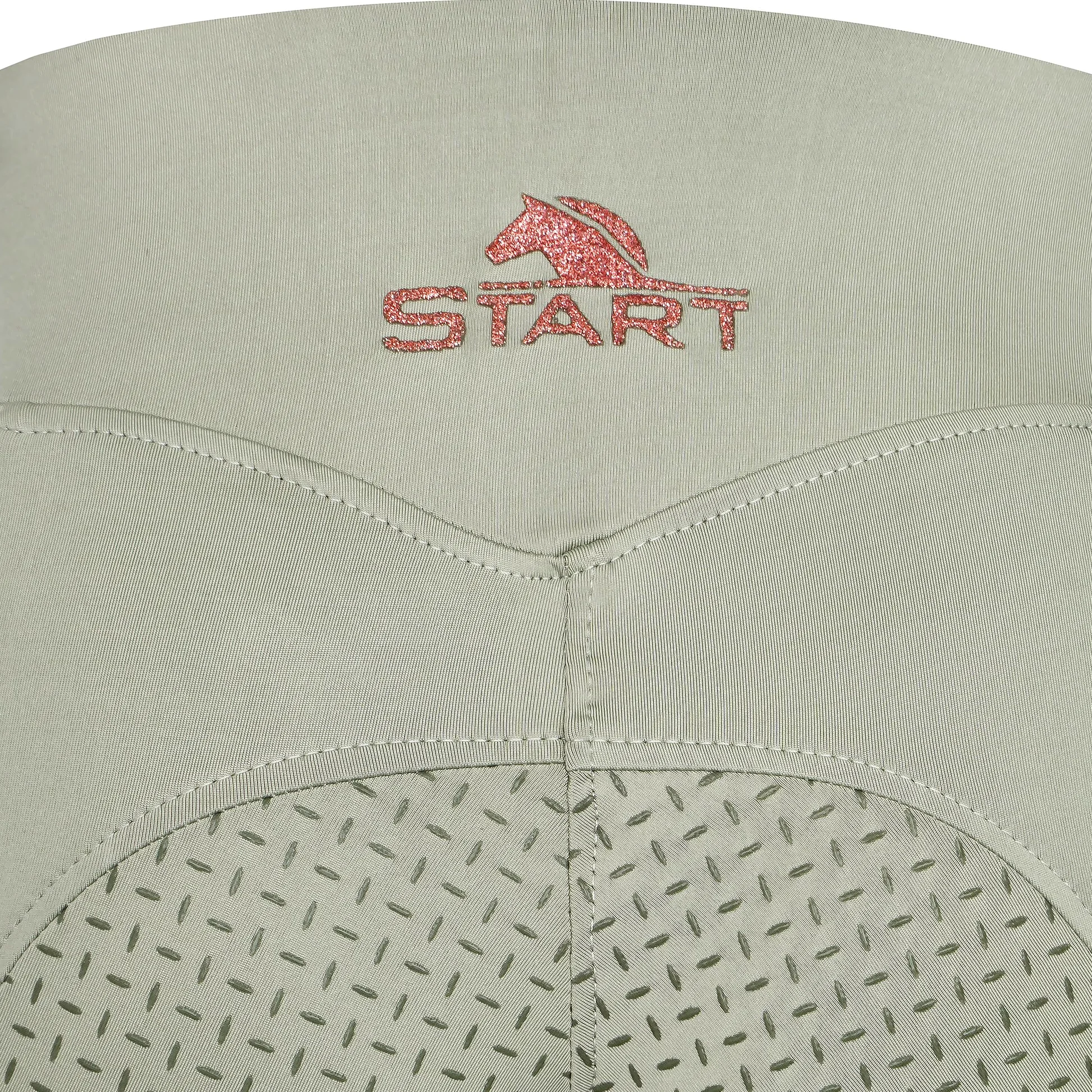 Start Medway - Mallas de equitación para mujer con ribete completo de silicona, cintura alta, elásticos y transpirables con bolsillo para el teléfono móvil, pantalones de equitación de verano para