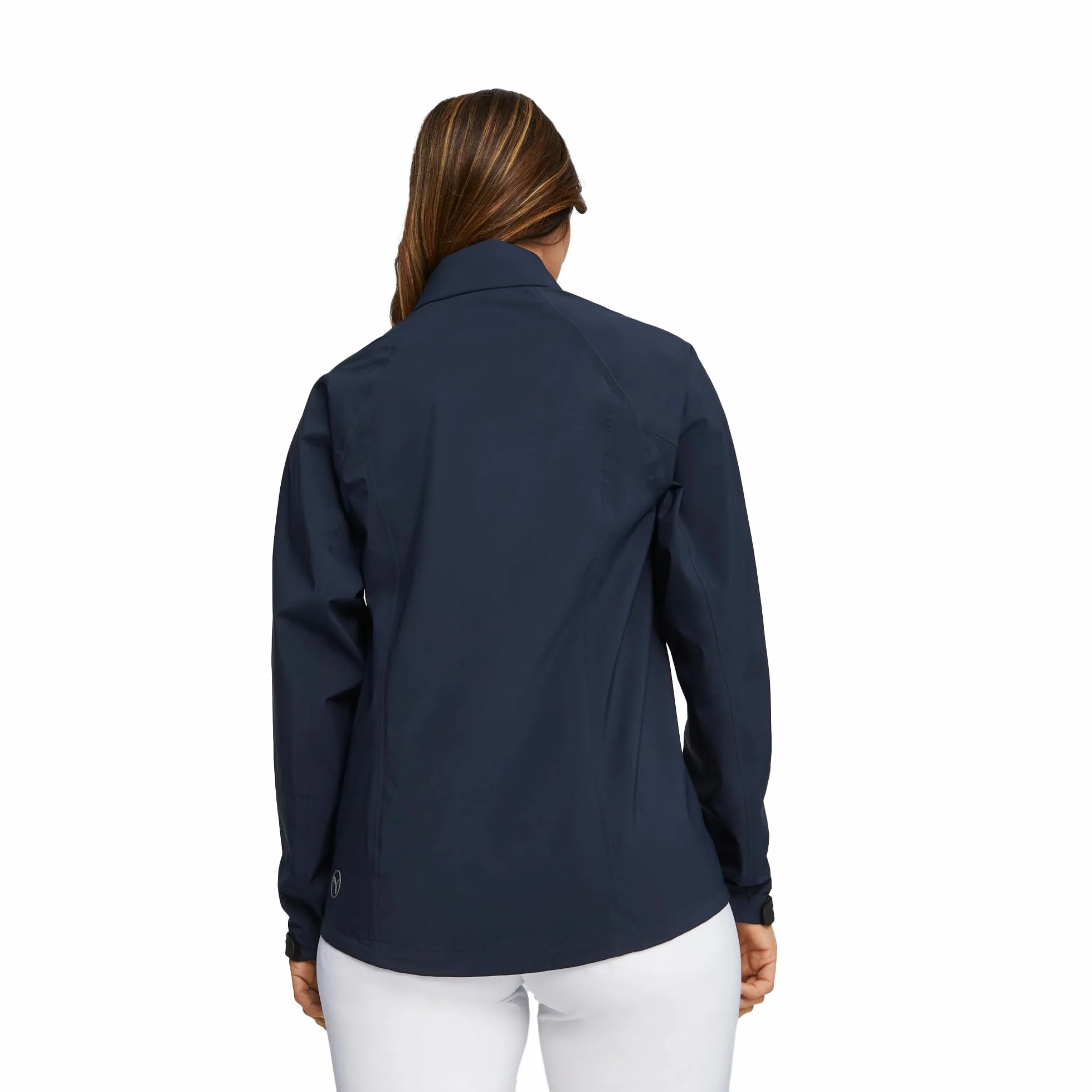 PUMA GOLF Chaqueta impermeable W Drylbl para mujer, Azul Marino, XL