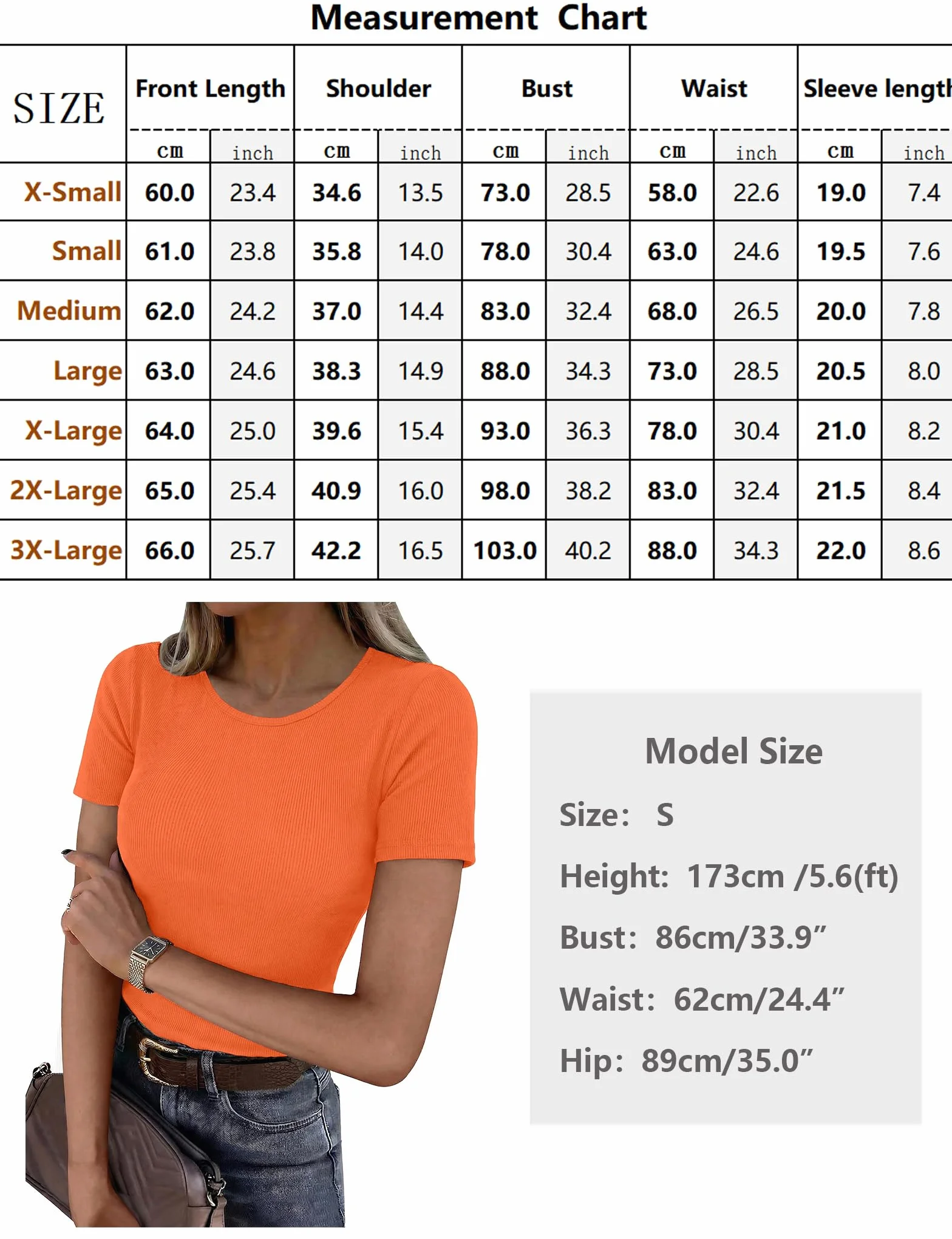 Aottori Camisetas Mujer Manga Corta Verano Cuello Redondo Camiseta Básica Acanalada Mujer Lisa Estirada Ajustada Capa Base Casual Pullover Tunica Top