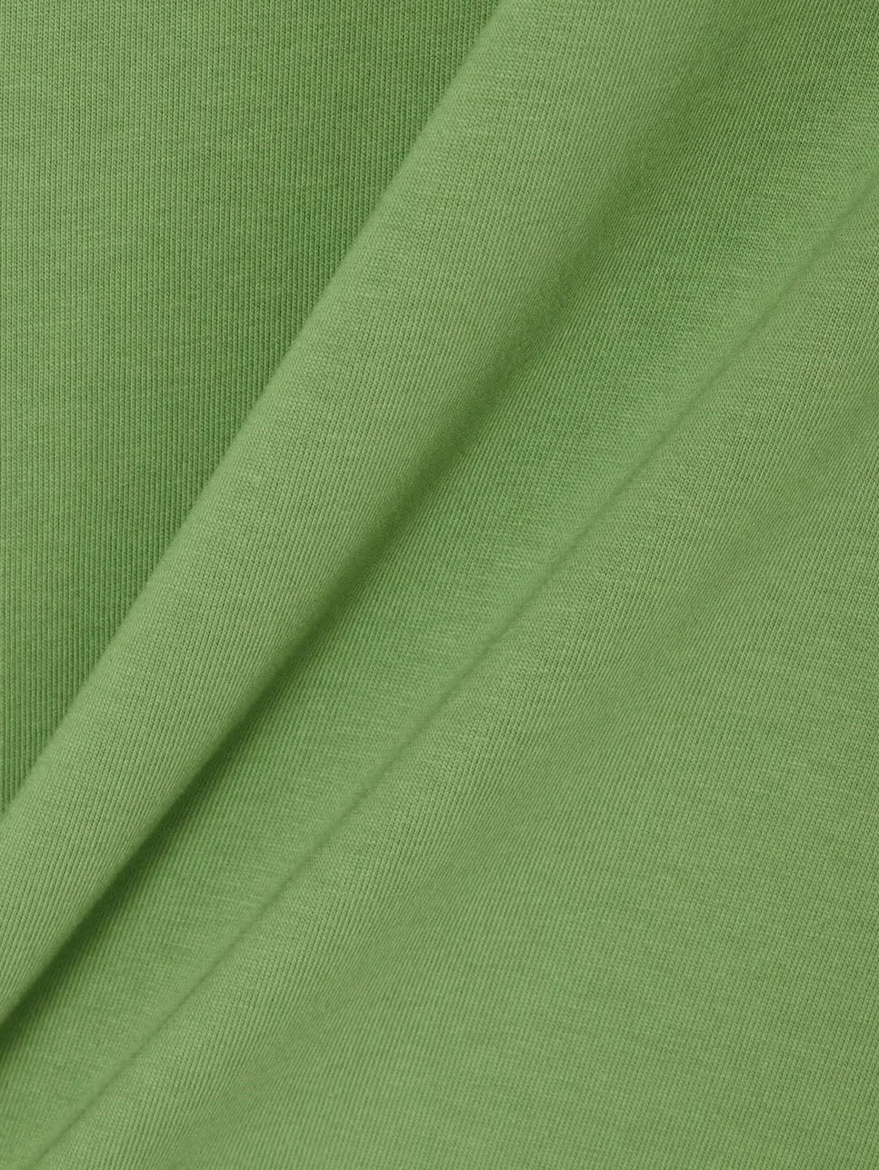 Lacoste Camiseta de Algodón Verde Mache Vert, Manga Corta, Cuello Redondo, Corte Clásico con Cocodrilo Bordado