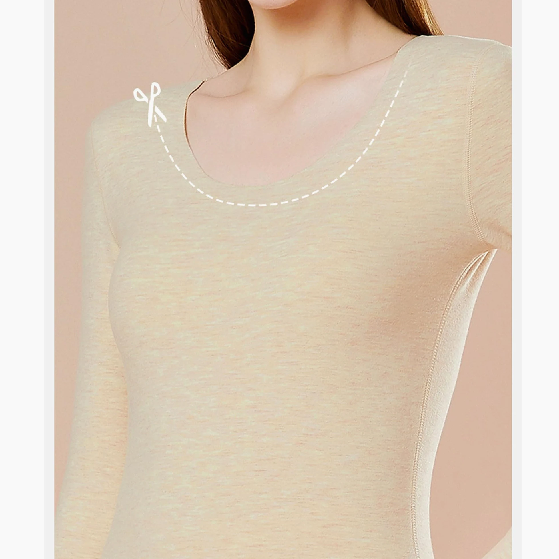 Bestgift Conjunto de ropa interior térmica para mujer, con calefacción acolchada y gruesa