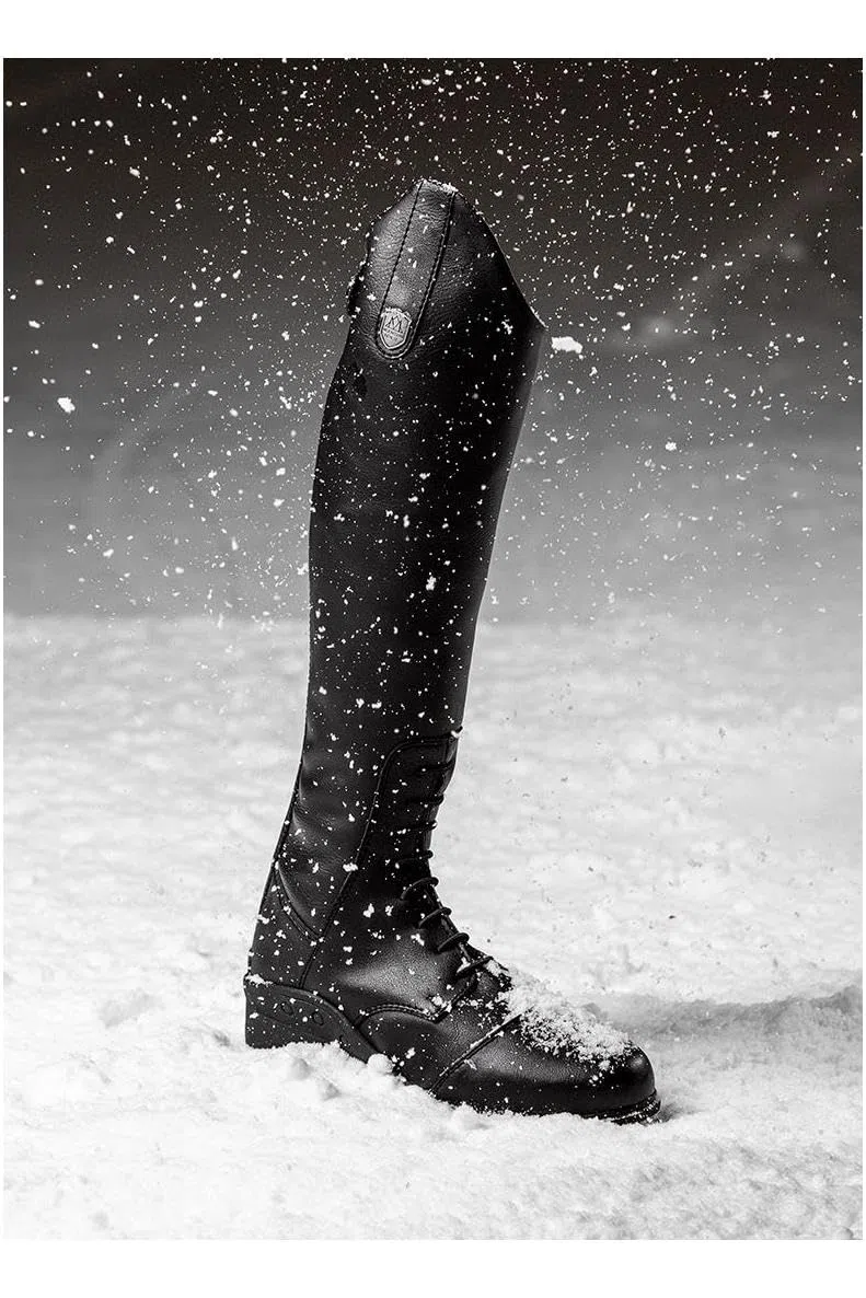 Mountain Horse Junior Veganza Long Riding Boot 02237 - Black Footwear Calf Size - Regular/WideMountain Horse Youth Footwear - 37