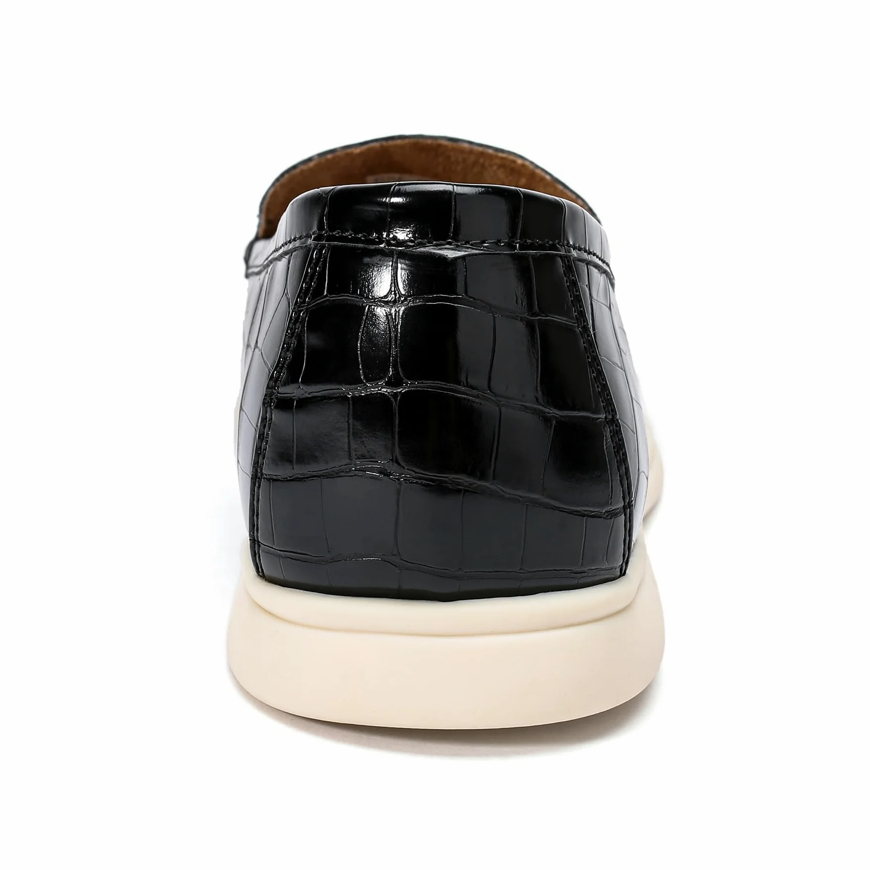 Allthemen Mocasines Hombre Casuales con Estampado de Cocodrilo Elegante Loafers sin Cordones Plano Cómodo