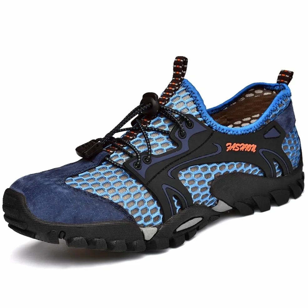 FLARUT Sandalias Deportivas Trekking Hombres Verano Pescador Playa Zapatos Casuales Transpirable Zapatilla de Senderismo Deportes Montaña y Asfalto Zapatos para Correr Malla