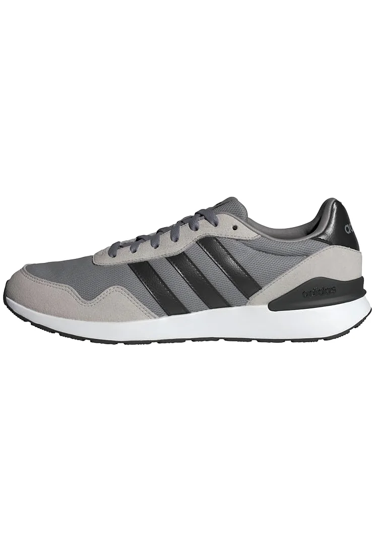adidas Hombre Run 60S 4.0 Shoes, Grey Three/Core Black/Grey Two, 44 EU