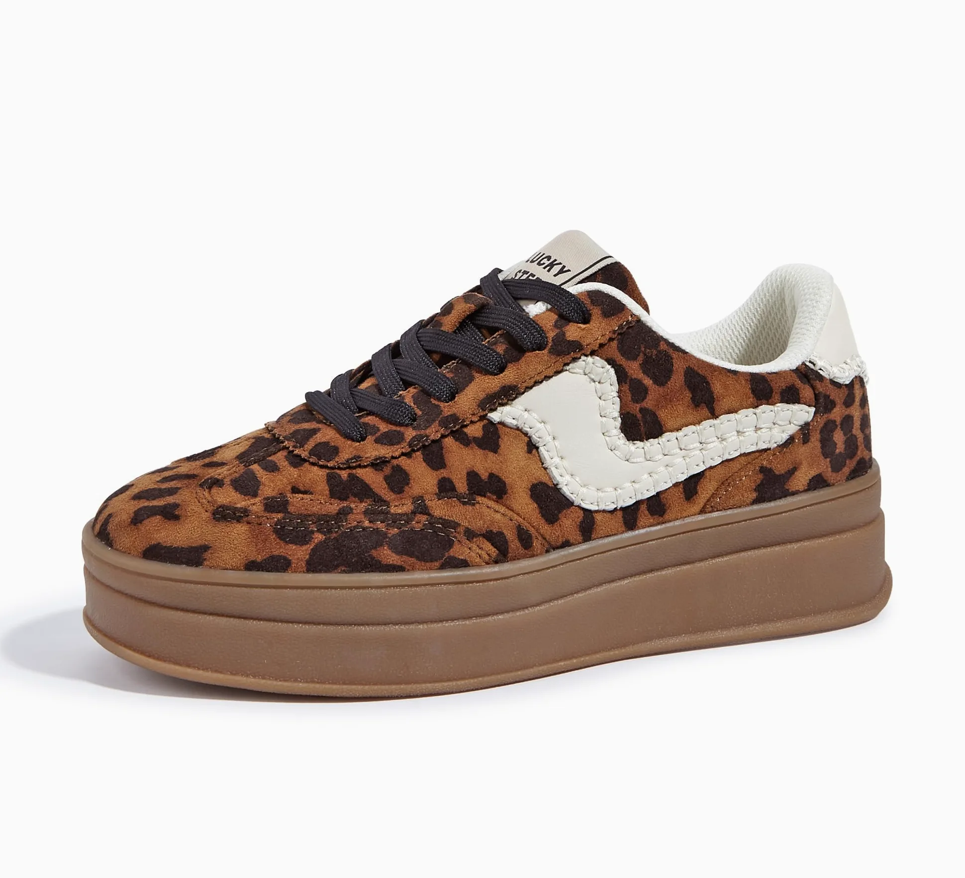 LUCKY STEP Zapatillas de Plataforma para Mujer – Zapatillas Chunky de Moda, Calzado Casual con Cordones, Cómodas para Caminar y Uso Diario