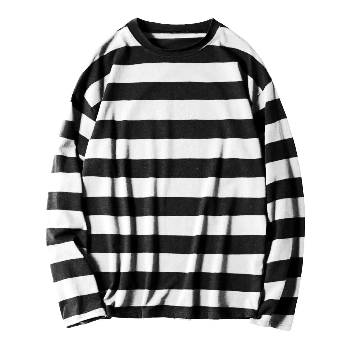 Camisa a rayas de manga larga a rayas para mujeres que usan coreanas en primavera,tops grandes sueltos.