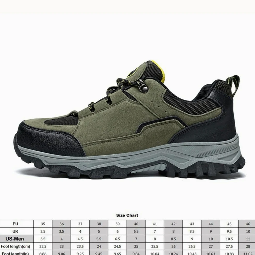 Zapatillas Senderismo Impermeables Hombre Calzado Trekking Ante | Antideslizante Resistente Desgaste, Zapatos Caminar Aire Libre Ligeros Informales, Trail Running Viajes Acampada