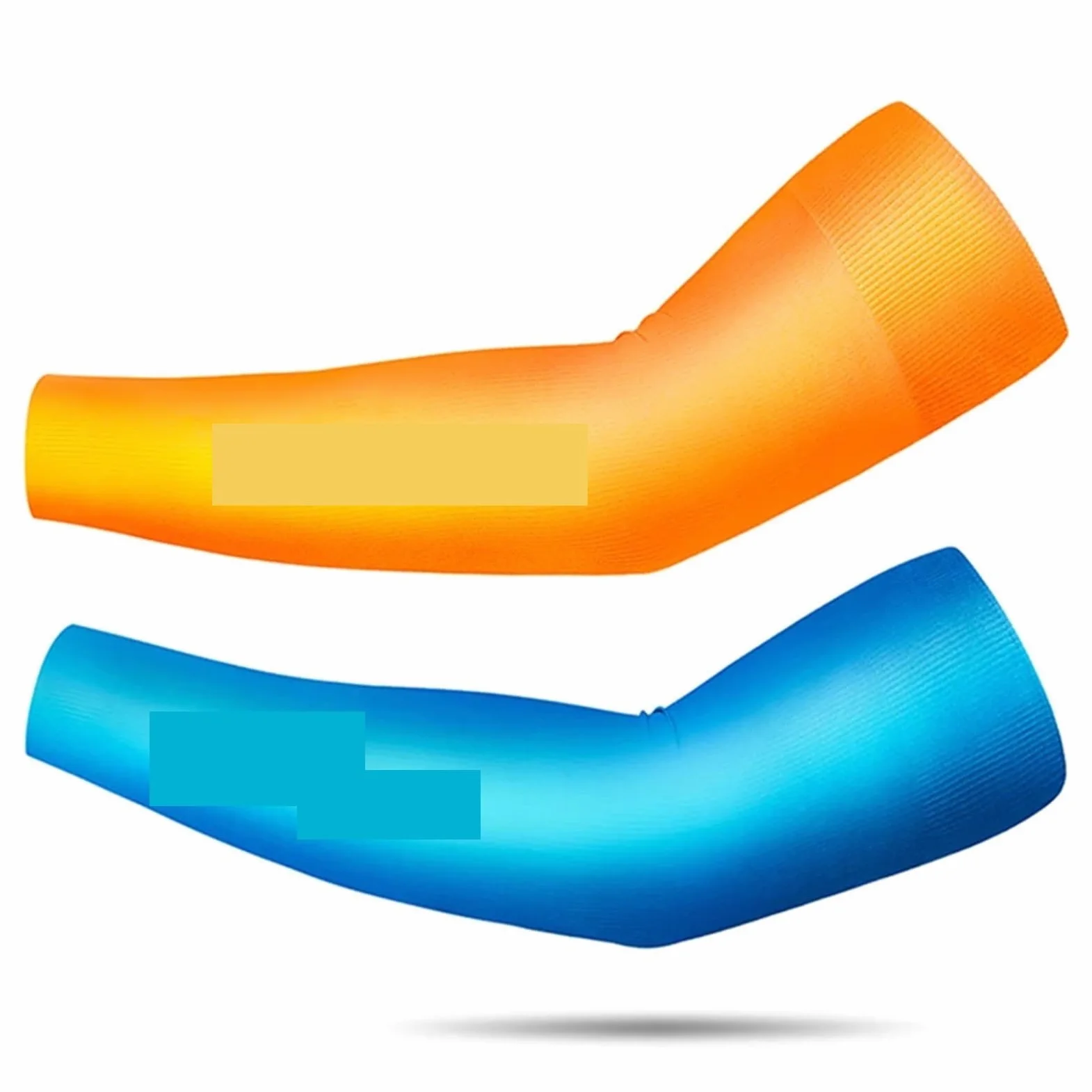 Mangas De Brazo Frescas De Verano Color Degradado Fitness Manga De Protección Solar for Pesca Equipo De Ciclismo De Seda De Hielo Elástico De Secado Rápido