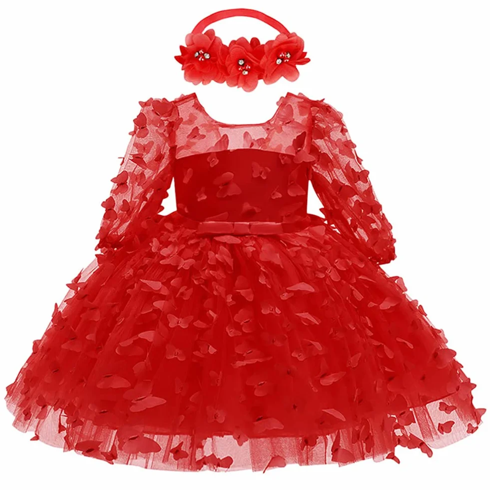 Bebé Niña Vestidos Tutu Flor Boda Cumpleaños Cake Smash San Valentín Navidad Bautismo Vestido de fiesta
