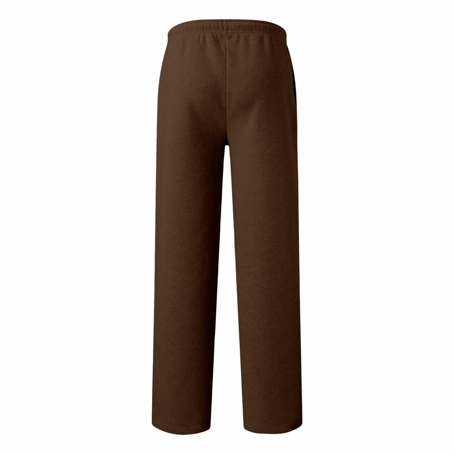 Pantalones casuales para niños cintura elástica cordón ajuste holgado pierna ancha chándal