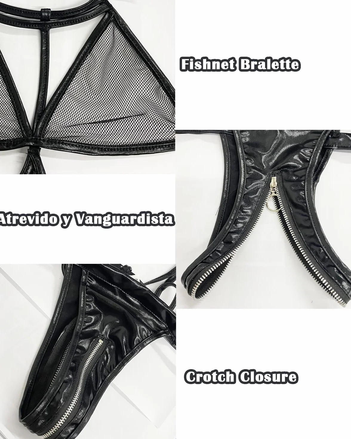 Body Sexy Curvy Bodis de Red Una Pieza Halter Cuello Bodysuit de Rejillas Mono Ropa Interior Semi-transparente Lencería