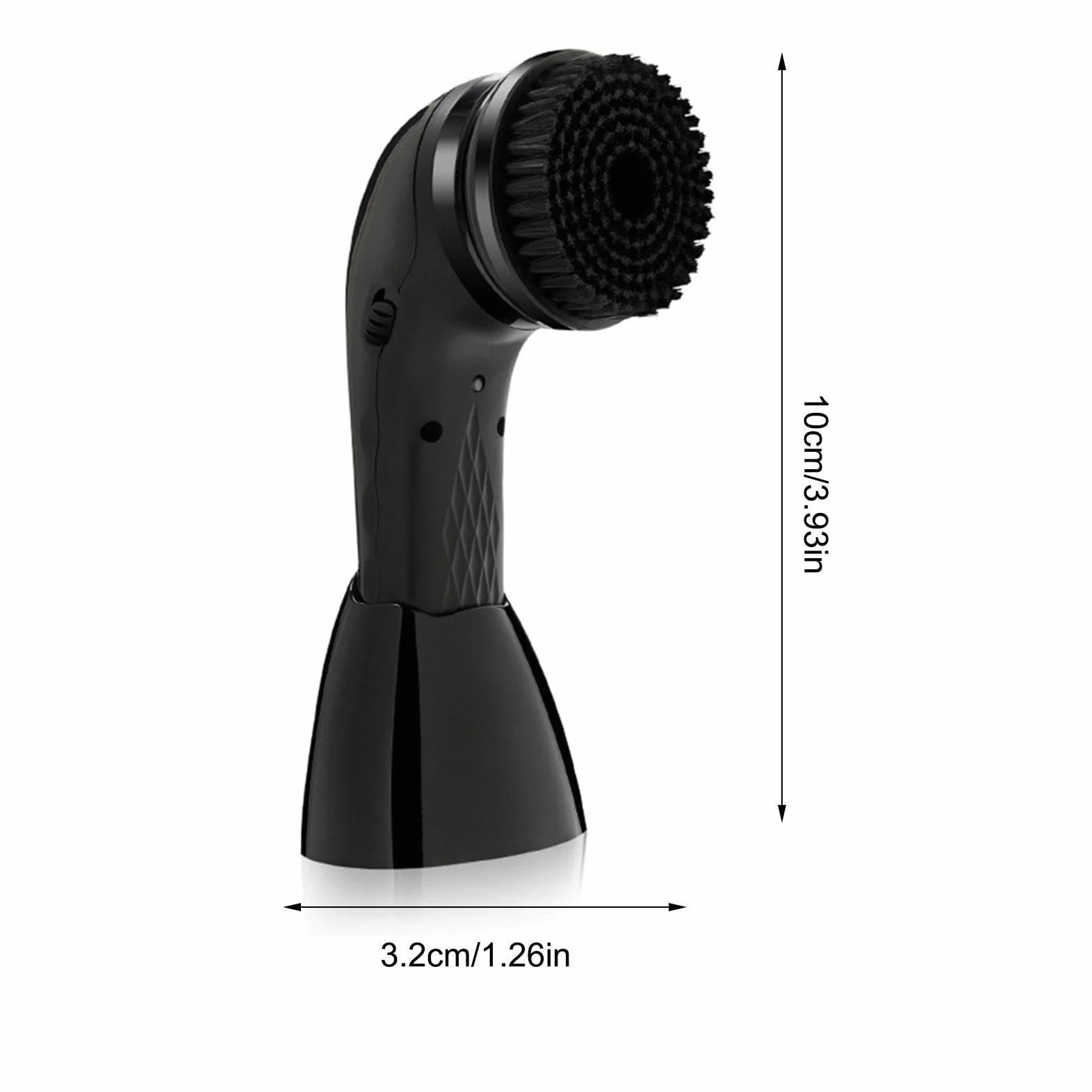 Limpiador de zapatos eléctrico - Kit de pulido de zapatos con cepillo de | limpieza multifuncional Juego de cepillos para zapatos automático | Kit de cuidado de la piel portátil inalámbrico, Negro