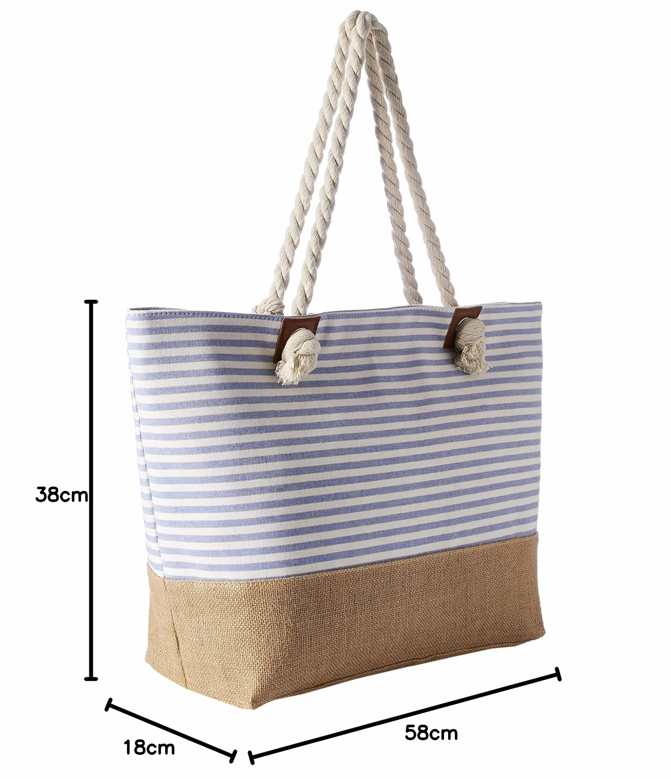 DonDon Bolso de playa grande impermeable con cremallera bolso de hombro